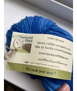 Backyard Fibers SoSoft Sport Merino Wool Yarn It Is Blue 3.5 Oz 350 Yd - $11.40