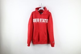 Vtg Mens Medium Distressed Spell Out Heavyweight Ohio State University Hoodie - £42.63 GBP