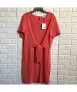 Gibson Latimer coral melon front tie dressy romper - $1,025.37 MXN