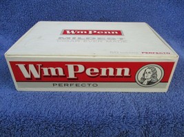Vintage Wm Penn 5 Cents Perfecto Empty Cigar Box - £4.68 GBP