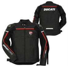Ducati Motorcycle Leather Jacket Black New Motorcycle Riding JACKET - £141.85 GBP