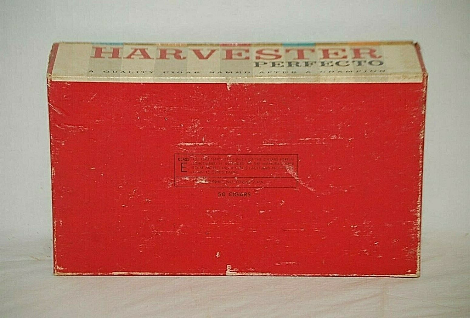 Vintage Harvester Cigars Perfecto Cigar Box Tobacciana Advertising Sold Empty Item image 4