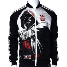 Adidas Originals Star Wars Darth Vader Black White Track Top Jacket - £46.36 GBP