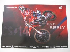 Cole Seely supercross motocross signed autographed 13x19 Poster COA - £74.38 GBP