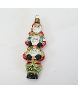 Waterford Blown Mercury Glass Christmas Ornament Santa Claus 5&quot;  Xmas - $51.93