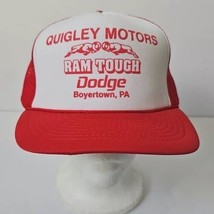 Dodge Ram Vtg Snapback Hat Quigley Motors Boyertown PA NOS - £10.57 GBP