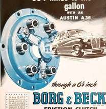 1957 Borg &amp; Beck Friction Clutch Import Advertisement Autocar Automobilia DWPP4 - £30.36 GBP