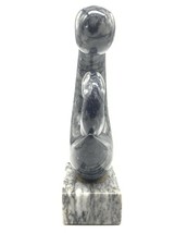 Modernist Marble Mother And Child Stone Base Sculpture Figurine Abstract - £98.92 GBP