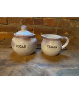Sheffield Home Sugar And Creamer Set Farmhouse Maroon/ Lavender - $21.95 CAD