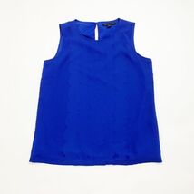 Banana Republic Top Size XSmall Blue Round Neck Sleeveless Scallop Women... - $9.70