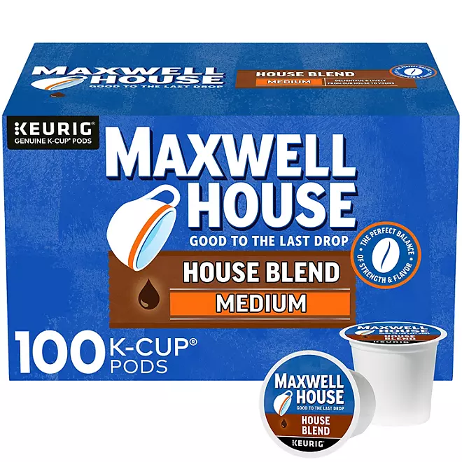 Maxwell House Medium Roast House Blend Coffee K-Cups (100 ct.) - $36.00