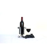 Wine Bottle Holder - O Sole Mio - Retired Napa wine barrel rings 100% Re... - £78.89 GBP