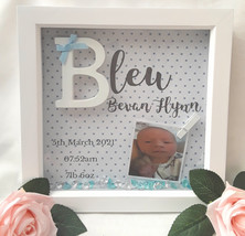 New baby frame,baby boy frame,nursery decor,baby keepsake frame,new baby... - £18.82 GBP