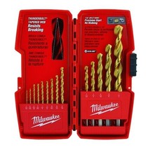 Milwaukee 48-89-0011 14-Piece Thunderbolt Titanium Coated Drill Bit Set - £59.13 GBP