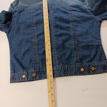 Nina Leonard RN#115070 Women's Cotton Blend Blue Denim Jacket Pockets Sz Medium image 14