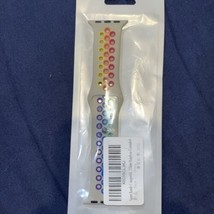 Rainbow Colored Apple Watch Band Fit 38/40/41mm fits 4,5,6,7,8,9 SE - £7.69 GBP