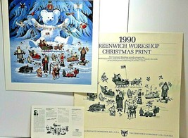 1990 Greenwich Workshop Limited Edition Print Jingle Bell Teddy Friends Wysocki - £62.04 GBP