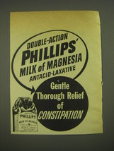 1952 Phillips&#39; Milk of Magnesia Ad - Double-Action - £14.74 GBP