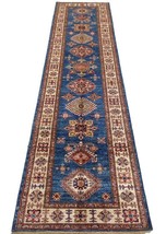 Super Kazak Veg Dye Royal 2&#39; 8&#39;&#39; x 10&#39; 3&#39;&#39; Authentic Handmade Rug 3x10 PIX-26753 - £872.13 GBP