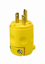 Leviton 620PV 20 Amp, 250 Volt, Plug, Grounding, Yellow - $17.09