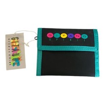 Vintage Gitano Spirit 80s 90s Trifold Wallet Black Pink Yellow Teal Purple *New - £15.97 GBP