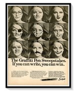 Scripto Graffiti Pen Sweepstakes Print Ad Vintage 1969 Magazine Advertis... - £7.61 GBP