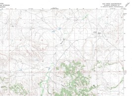 Hat Rock Quadrangle Wyoming 1981 USGS Topo Map 7.5 Minute Topographic - £18.79 GBP