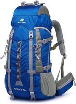 Nylon Hiking Backpack 70L/55L/35L, Internal Frame BackPack with Rain Cover, - £71.60 GBP