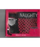 &quot;Naughty or Nice&quot; Men&#39;s Knitted Boxer Shorts (28&quot; - 30&quot;) + Pair of Crew ... - $6.50