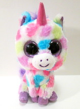 TY Beanie Boo Wishful Unicorn Plush Stuffed Animal Boos Sparkle Glitter Eyes  - £8.03 GBP