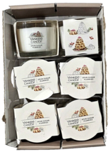 6 Pack Yankee Candle Spun Sugar Flurries 1.3 Oz Mini Glass Jar Candles - £29.89 GBP