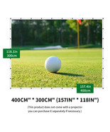 157in X 118in Caiton Golf Ball Simulator Impact Display Projection Screen, - $253.32 CAD