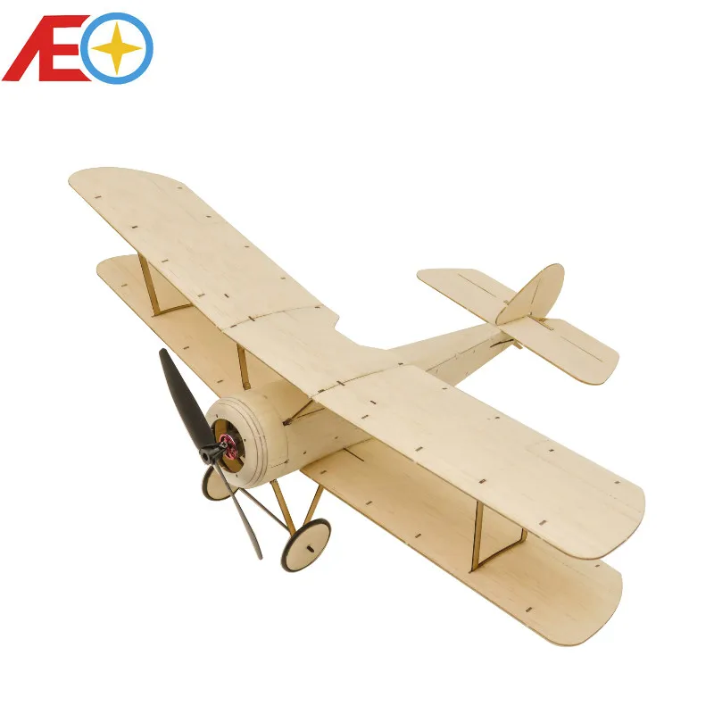 K6 RC Plane Micro Mini Sopwith Pup Balsa Wood 378mm Wingspan Biplane War... - $45.74+