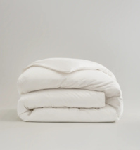Quince Classic Organic Percale Duvet Cover White Size: King/Cal King - £63.57 GBP