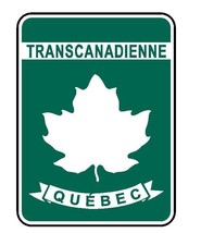 Quebec Transcanadienne Sticker Decal R4813 Canada Highway Route Sign Can... - $1.45+
