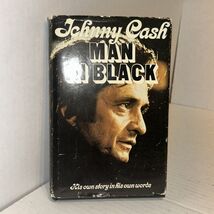 JOHNNY CASH AUTOBIOGRAPHY, 1975 BOOK MAN IN BLACK Hardcover - $14.50
