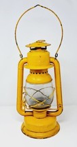 VTG Yellow 14&quot; Beacon Lantern Canada GSW Kerosene Barn Decor Wind Proof w Bulb - £43.21 GBP