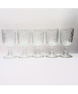 Vintage Jeannette Glass Iris Herringbon Pattern 3oz Wine Glass – Set of 5 - $26.89 CAD