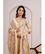 Readymade Indian Dress- Pure Cotton Kurti & Pant with Dupatta (3pcs)-01 - $60.00