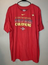 Nike Washington Nationals World Series 2019 Roster T-Shirt Men's XXL Red - $14.03