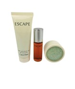 Calvin Klein Escape Bath Set RARE Granules Body Soak 1 oz Shower Gel + E... - €77,54 EUR
