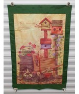 28&quot; X 42&quot; GARDEN FLAG All Things Grow with Love Bird Houses Flowers Gree... - €12,71 EUR