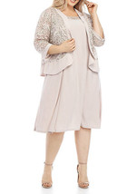 Nwt Rm Richards Beige Lace Embellished Jacket Dress Size 18 W 20 W Women $140 - £65.88 GBP