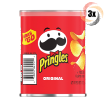 3x Cans Pringles Grab N&#39; Go Original Flavored Potato Crisps Chips Snack ... - £9.00 GBP