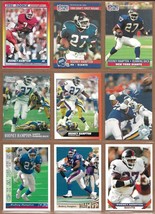 New York Giants Rodney Hampton 1990-1993 NFL Football Card Lot of 9 cards Rookie - £4.18 GBP