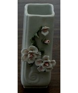 Vintage Ceramic Rose Vase, GOOD CONDITION GREAT VASE - £9.51 GBP