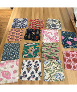 indian hand block printed scrap - scrap bundle - fabric scraps cotton - ... - $268.81 MXN+