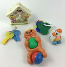 Hong Kong Marked Baby Toys Key Rings Rattle Music Box Vintage 70s 80s To... - £15.53 GBP