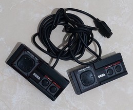 Vintage 90s Lot of 2 Sega Master System Controller Pad Black For Collectors - $65.83