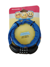 Schwinn Bike Combination Lock Express Yourself Blue/Yellow Emoji New SW7... - $8.99